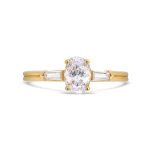 PACK: Gold Illusion Bullet & Oval Cut Ring