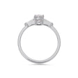 PACK: Platinum/White Gold Illusion Bullet & Oval Cut Ring