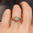 PACK: Gold Deco Cascading Emerald & Baguette Cut Ring