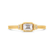 PACK: Gold Deco Emerald Cut Solitaire Ring