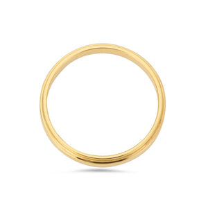 Pillar natural diamond ring in yellow gold