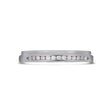 Pillar natural diamond ring in platinum