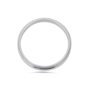 Pillar natural diamond ring in white gold