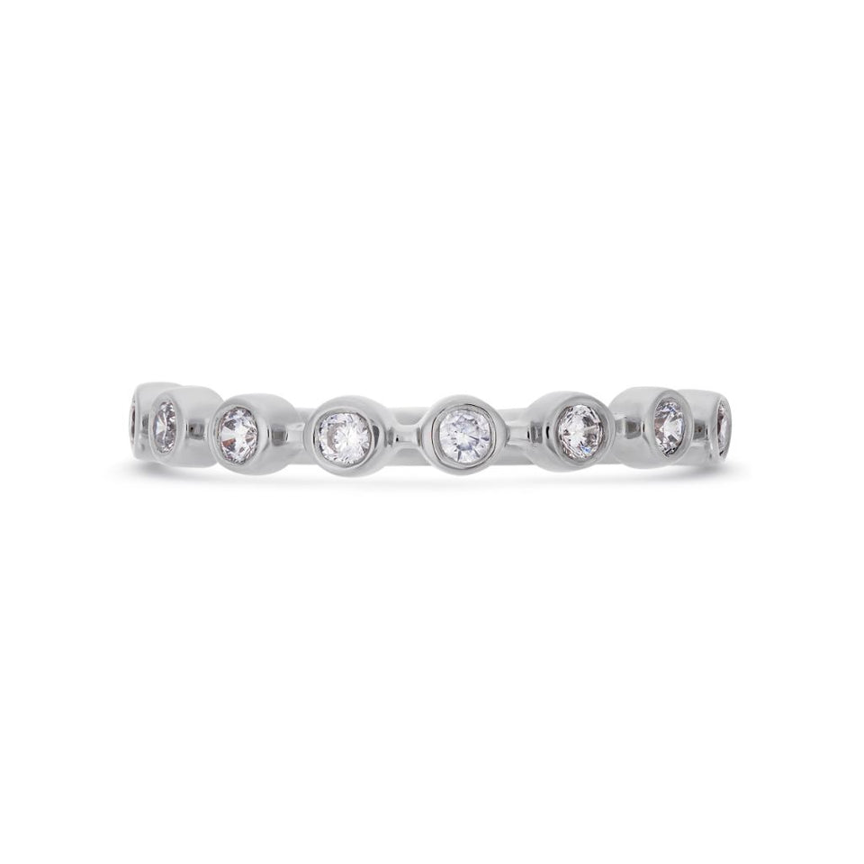 PACK: Platinum/White Gold Bezel Ring