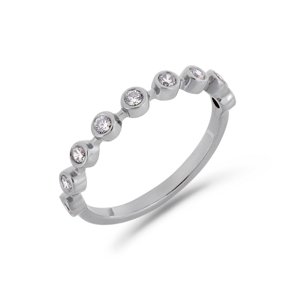 PACK: Platinum/White Gold Bezel Ring