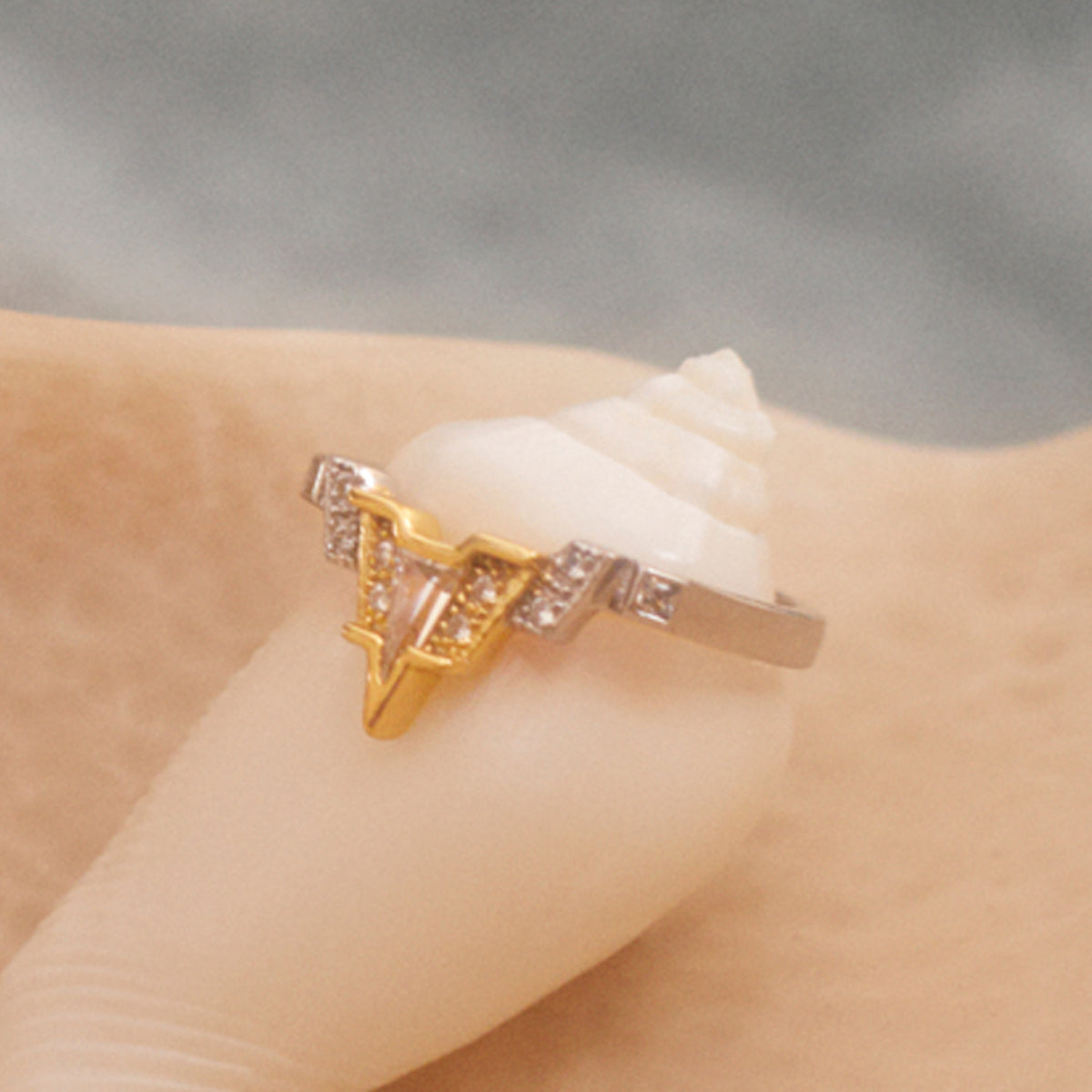 Alana Gold Silver Ring Rings V by Laura Vann