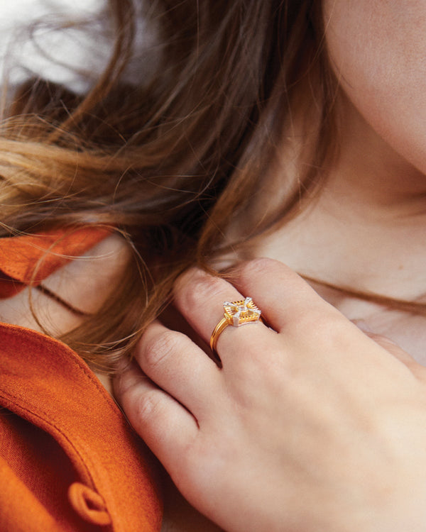 Eleanor Gold Ring Rings V by Laura Vann