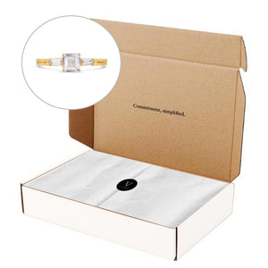 PACK: Gold Illusion Bullet & Asscher Ring