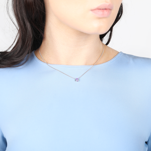 Joan Lavender Short Choker Necklace