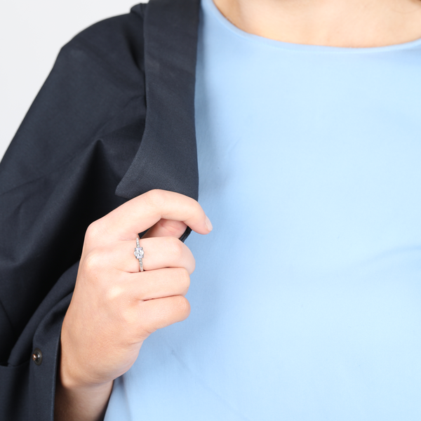 Joan Lavender Sterling Silver Ring