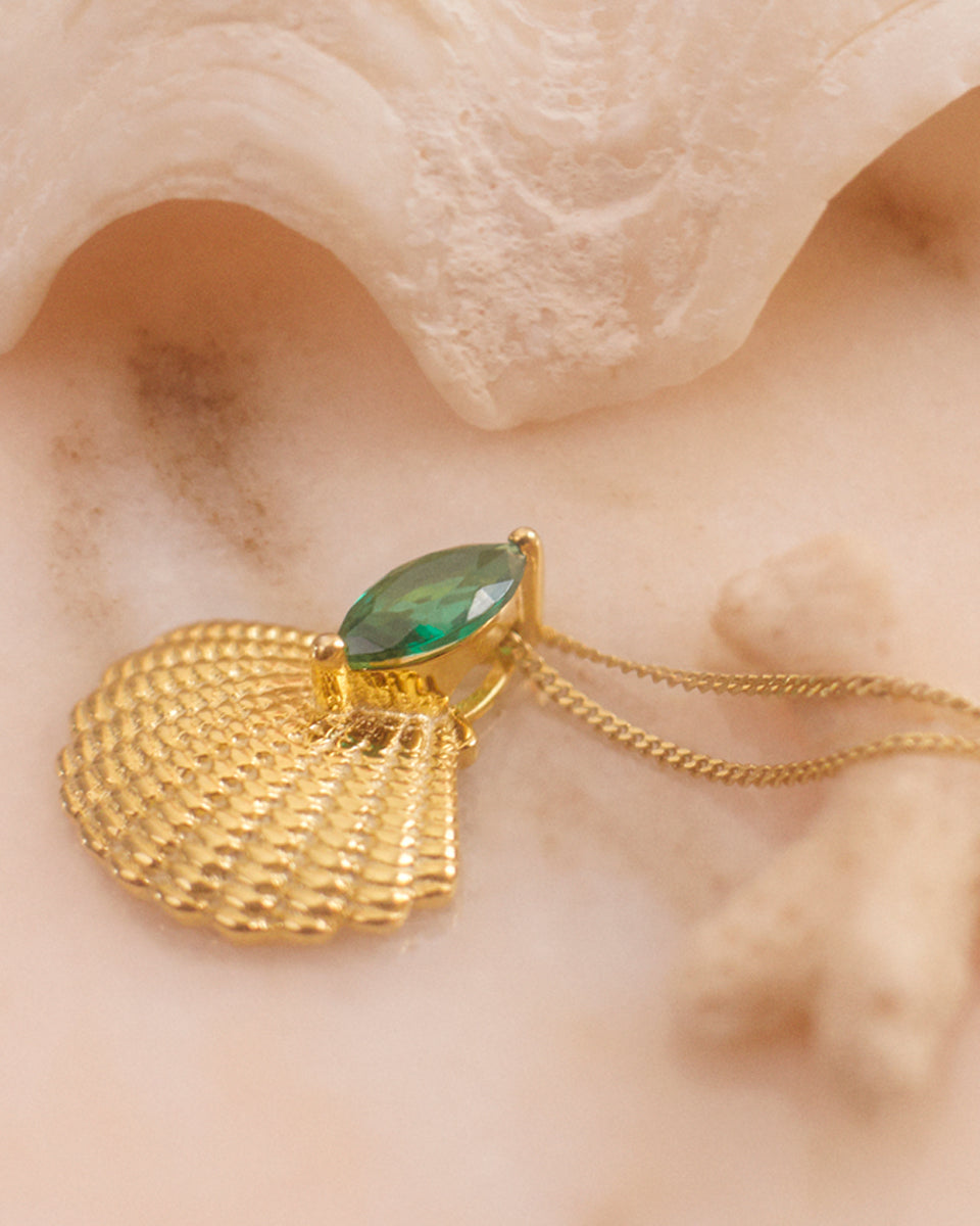 Pamela Gold Shell Necklace