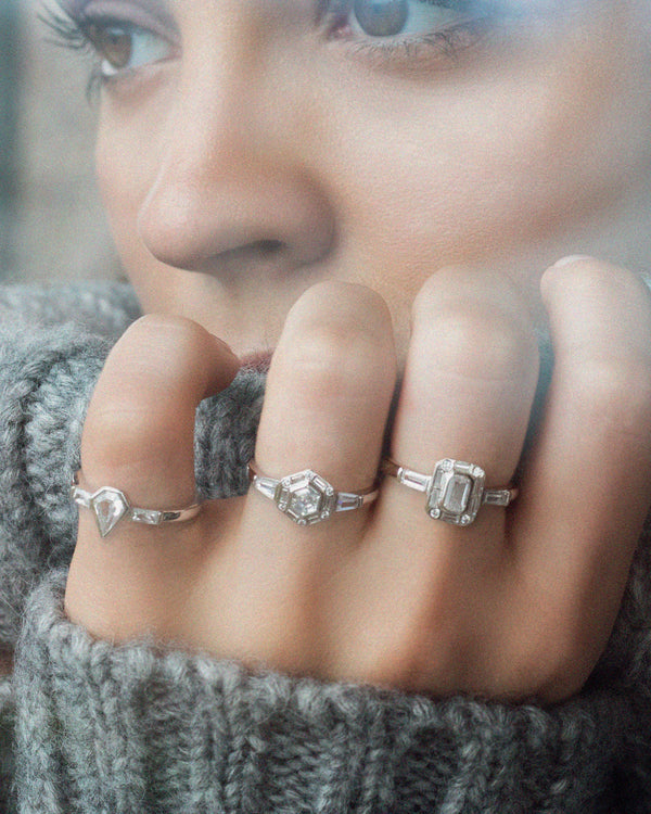 Sansa Silver Ring Rings V by Laura Vann