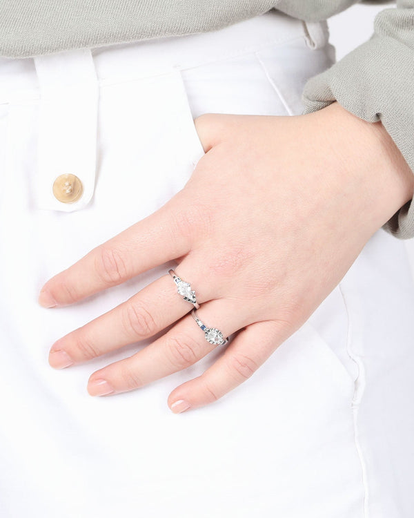 Freya Silver Ring In Blue