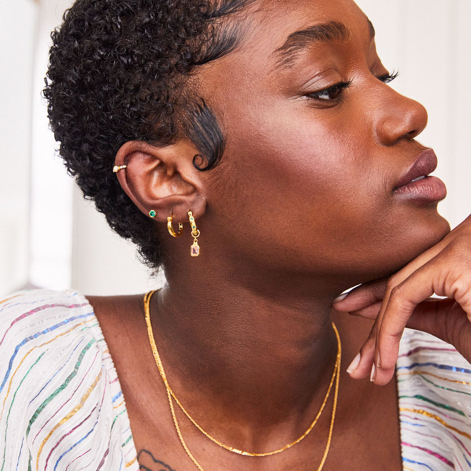 Iris Hoop Earrings