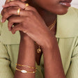 Vintage link gold chain bracelet