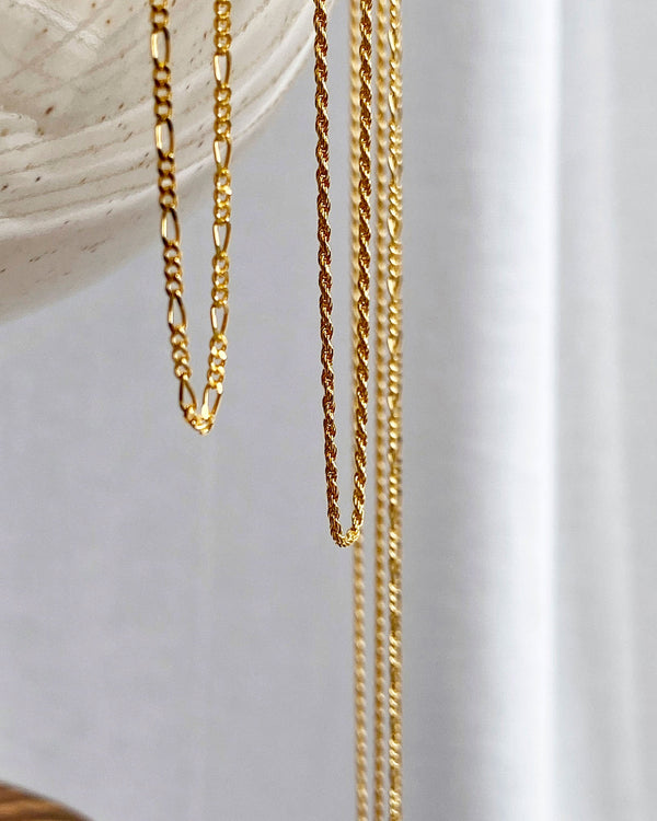 18ct. Gold plated Figaro chain