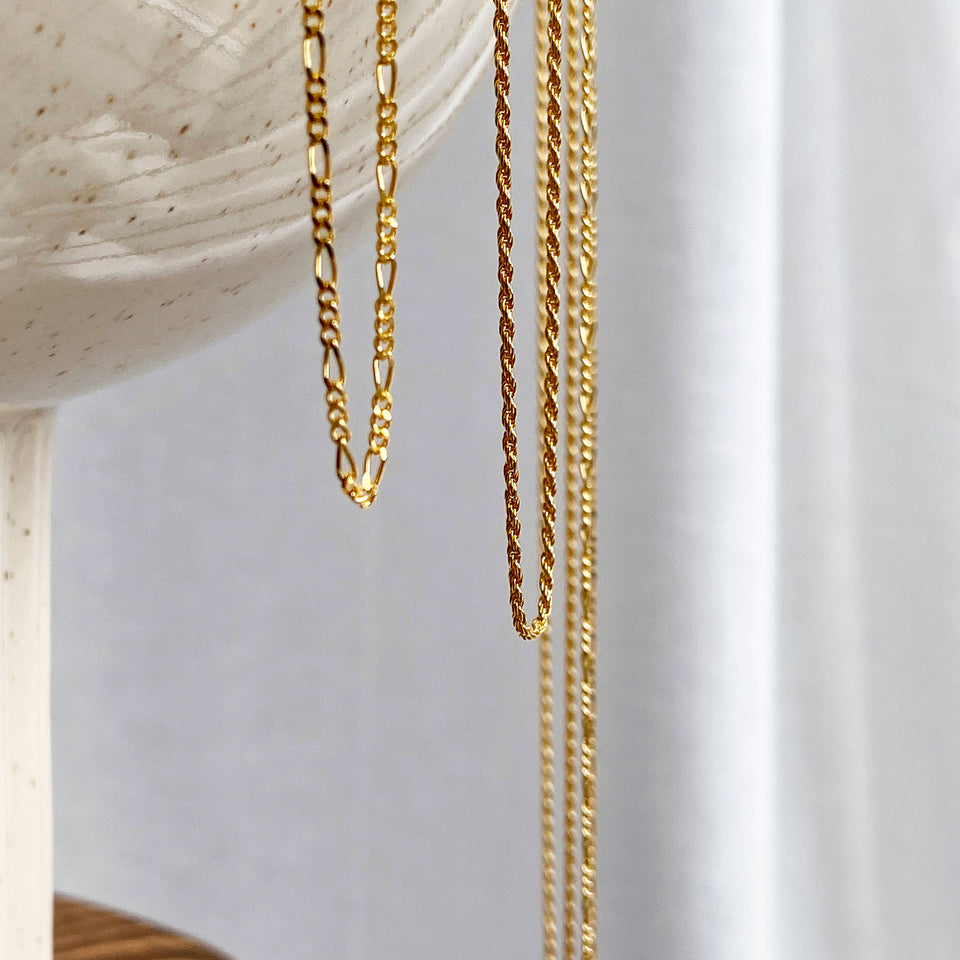 18ct. Gold plated Figaro chain