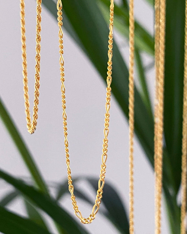18ct. Gold plated Twisted Rope chain