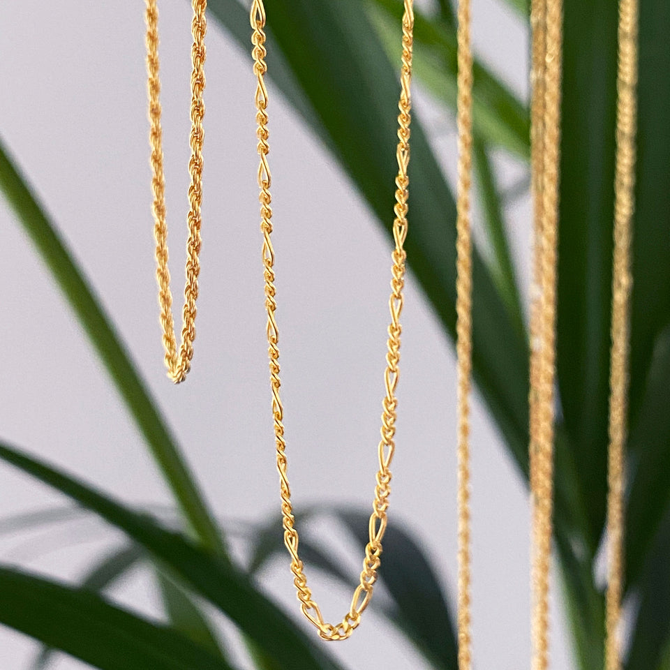 18ct. Gold plated Twisted Rope chain