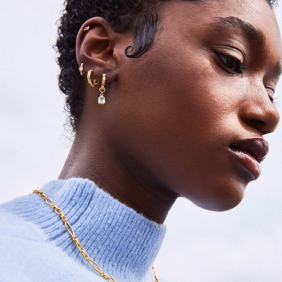 Lena Gold Hoop Earrings