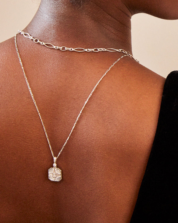 Vintage link silver heavy chain
