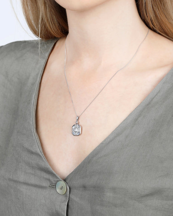 Nina Silver Pearl Necklace